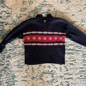 Vintage Cozy Quarter Zip Sweater